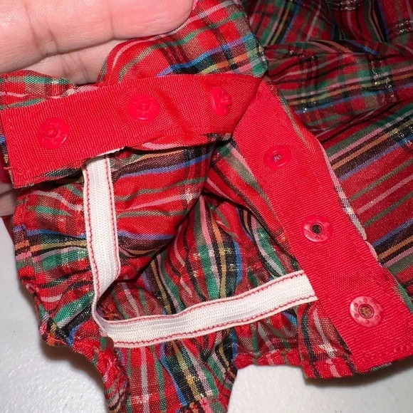 GOODLAD RED PLAID ROMPER SIZE 9M - Picture 5 of 7
